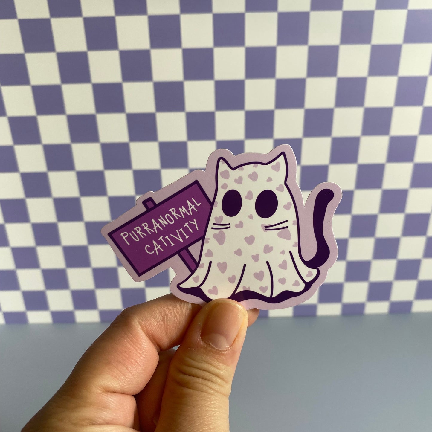 Purranormal Cativity Ghost Cat Sticker
