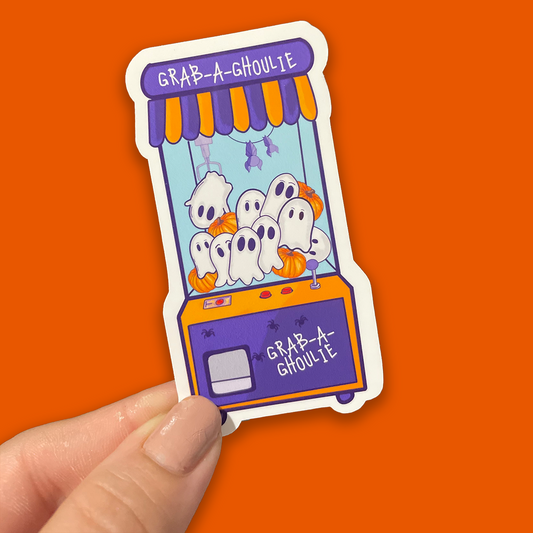 Grab a Ghoulie – Halloween Ghost Dispenser Sticker