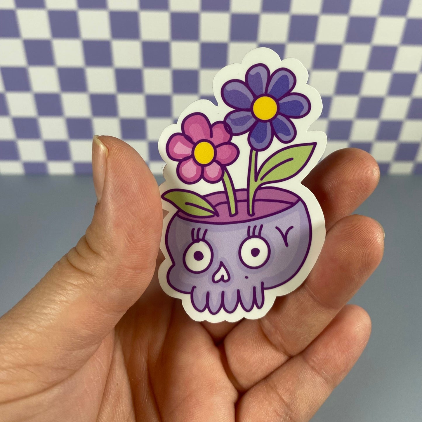 Living Ideas Skull Sticker – Waterproof