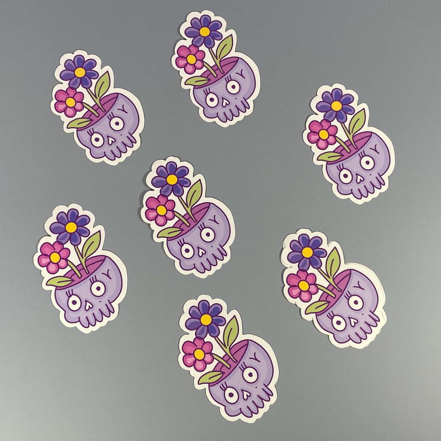 Living Ideas Skull Sticker – Waterproof