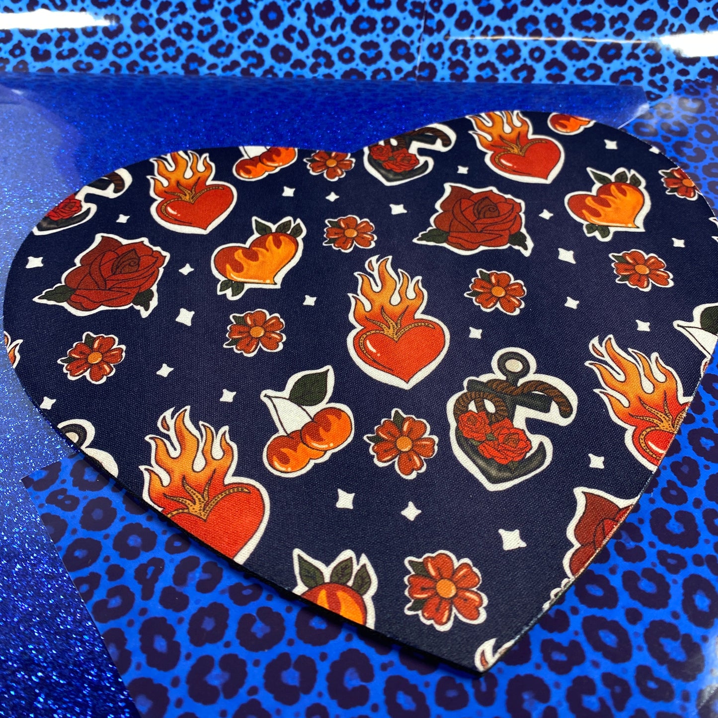 Wild Hearts – Blue Fuego Mousepad
