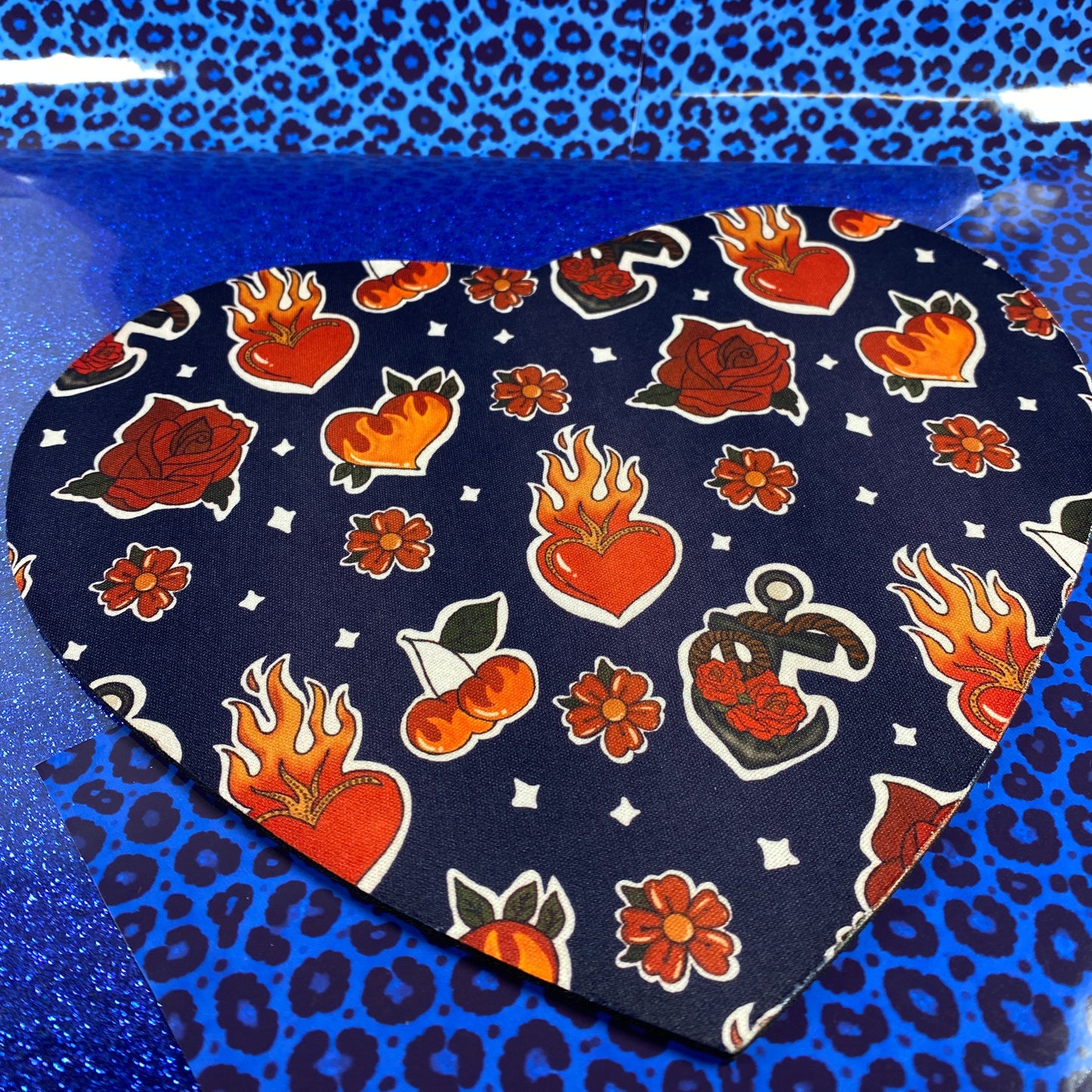 Wild Hearts – Blue Fuego Mousepad