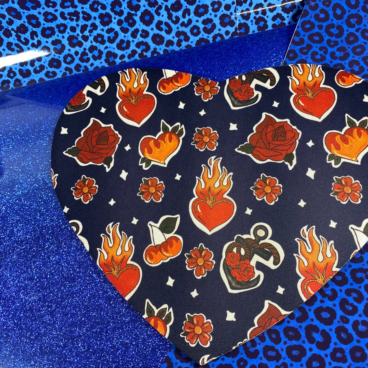 Wild Hearts – Blue Fuego Mousepad