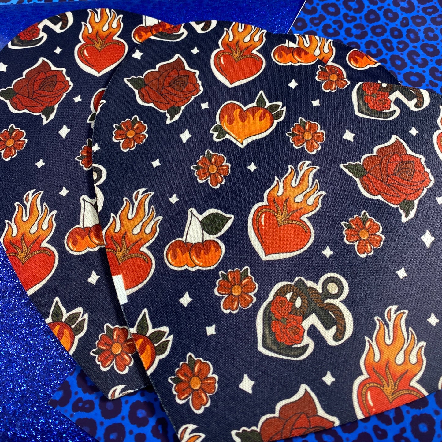 Wild Hearts – Blue Fuego Mousepad