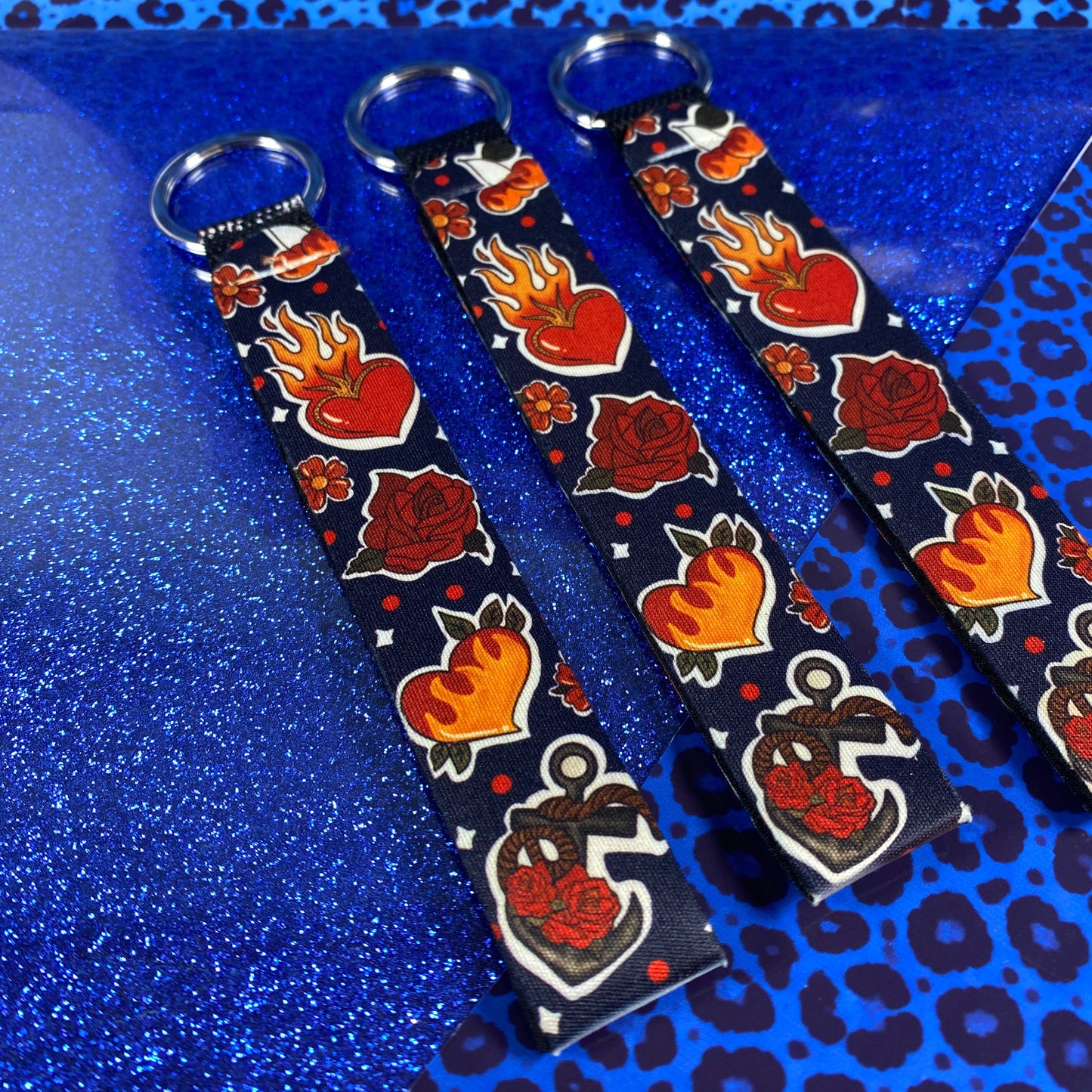 Wild Hearts – Blue Fuego Keychain