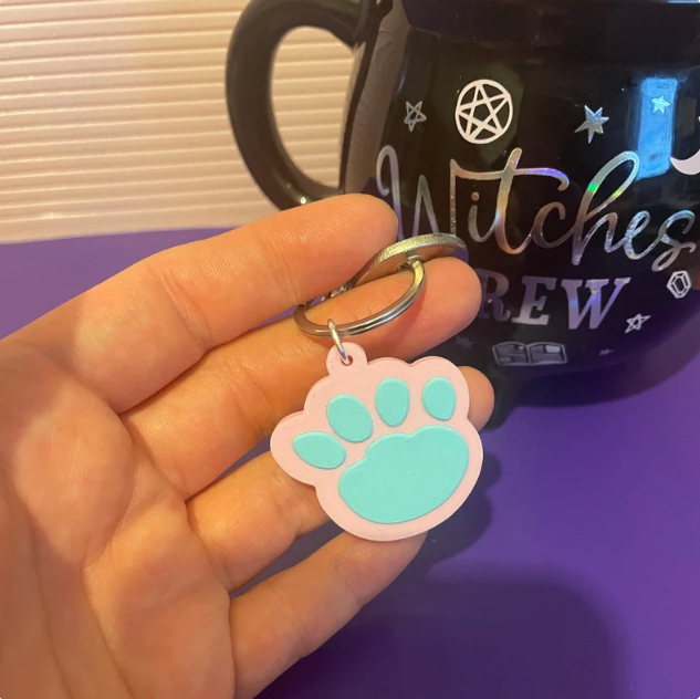 Pet Paw Keychain